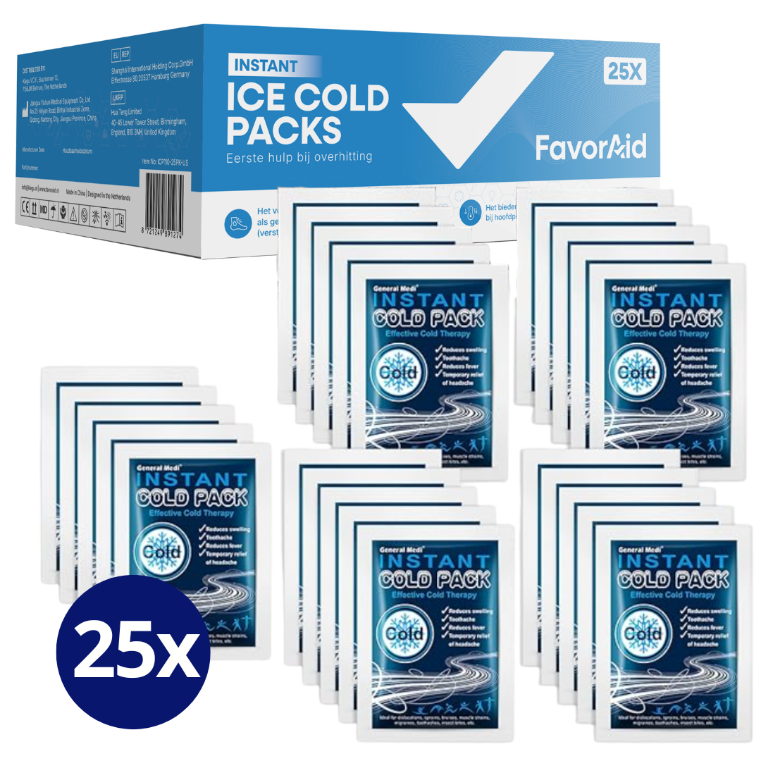 FavorAid Instant Cold Packs - 25 stuks