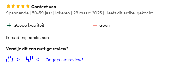 Review foto van Spannende