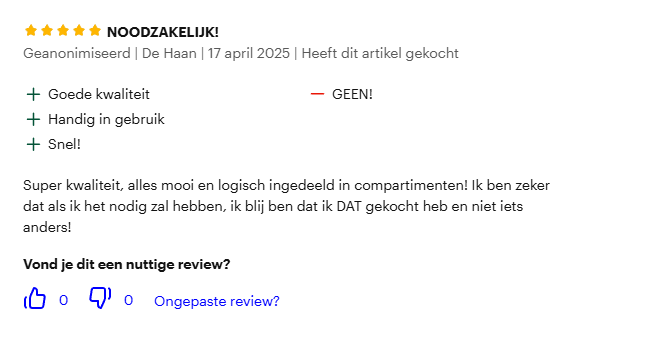 Review foto van Geanonimiseerd