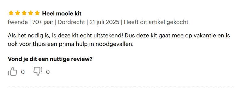 Review foto van fwende